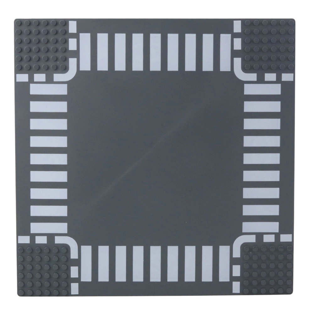 Stavební podložka pro kostky – silniční křižovatka 26 × 26 cm