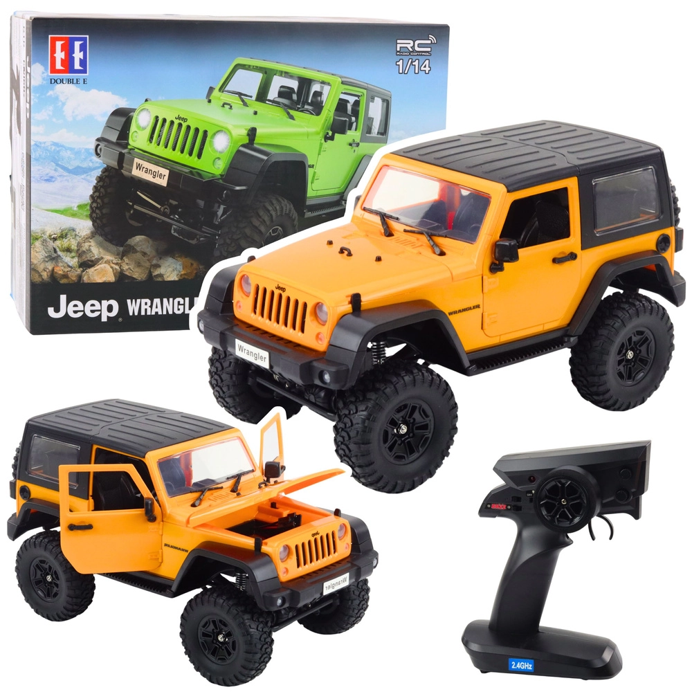 Rc terénní auto JEEP Wrangler Rock Crawler 1:14 – oranžové