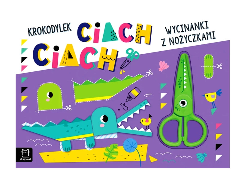 Vystrihovánky s nůžkami Krokodýlek cák, cák!