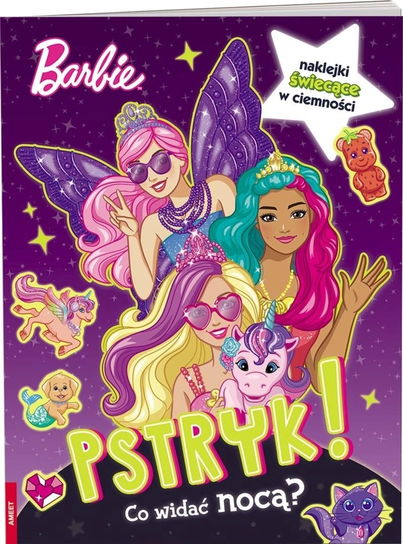Barbie Dreamtopia: Co vidíš v noci? interaktivní kniha se samolepkami svítícími ve tmě