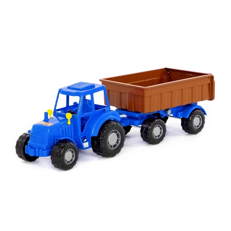 plastový traktor s vlečkou Master