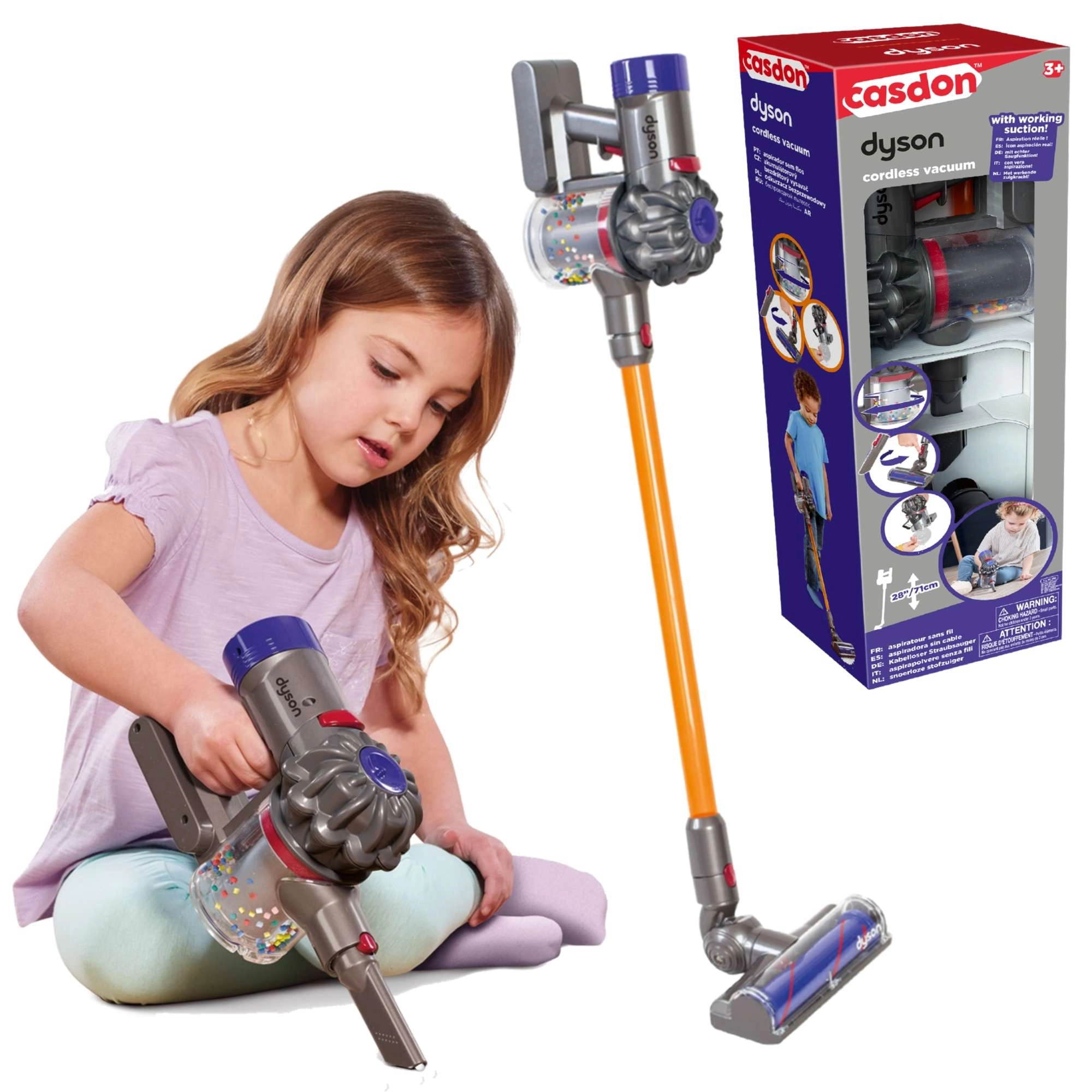 Dětský bezdrátový tyčový vysavač CASDON Dyson – vadný outlet