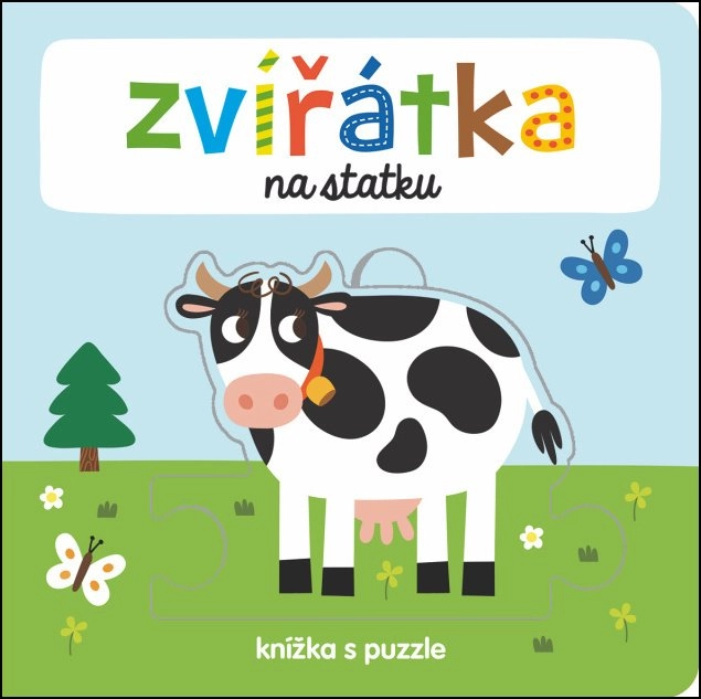 Levně Knížka s puzzle: zvířátka na statku
