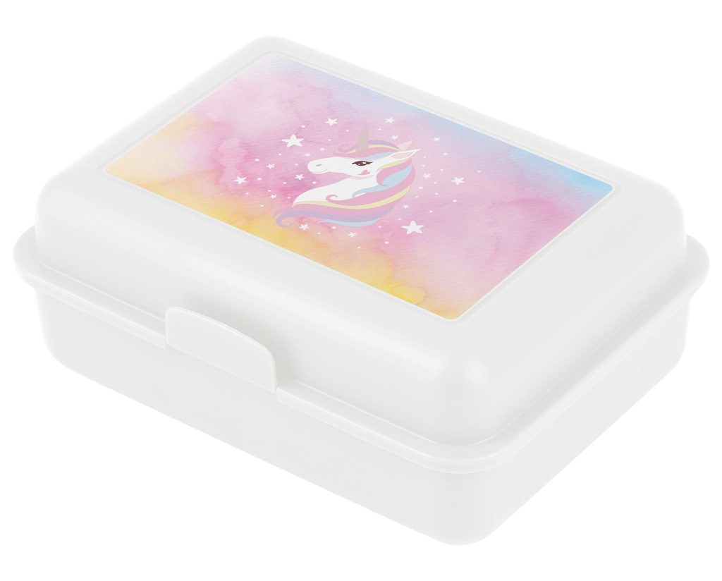 Levně Baagl Box na svačinu Rainbow Unicorn