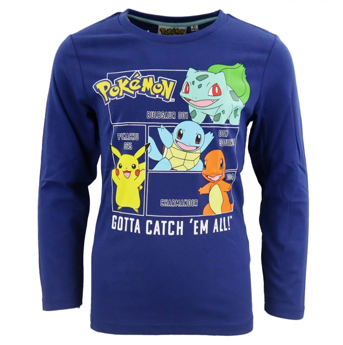 Tmavě modré tričko Pokémon – Velikost: 116