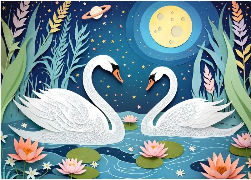 Puzzle Schůzka při měsíčku 1000 dílků CHERRY PAZZI