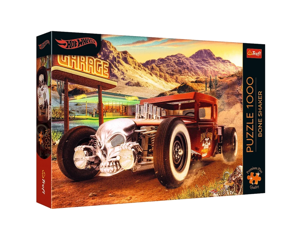 Puzzle 1000 dílků premium plus hot wheels: bone shaker trefl