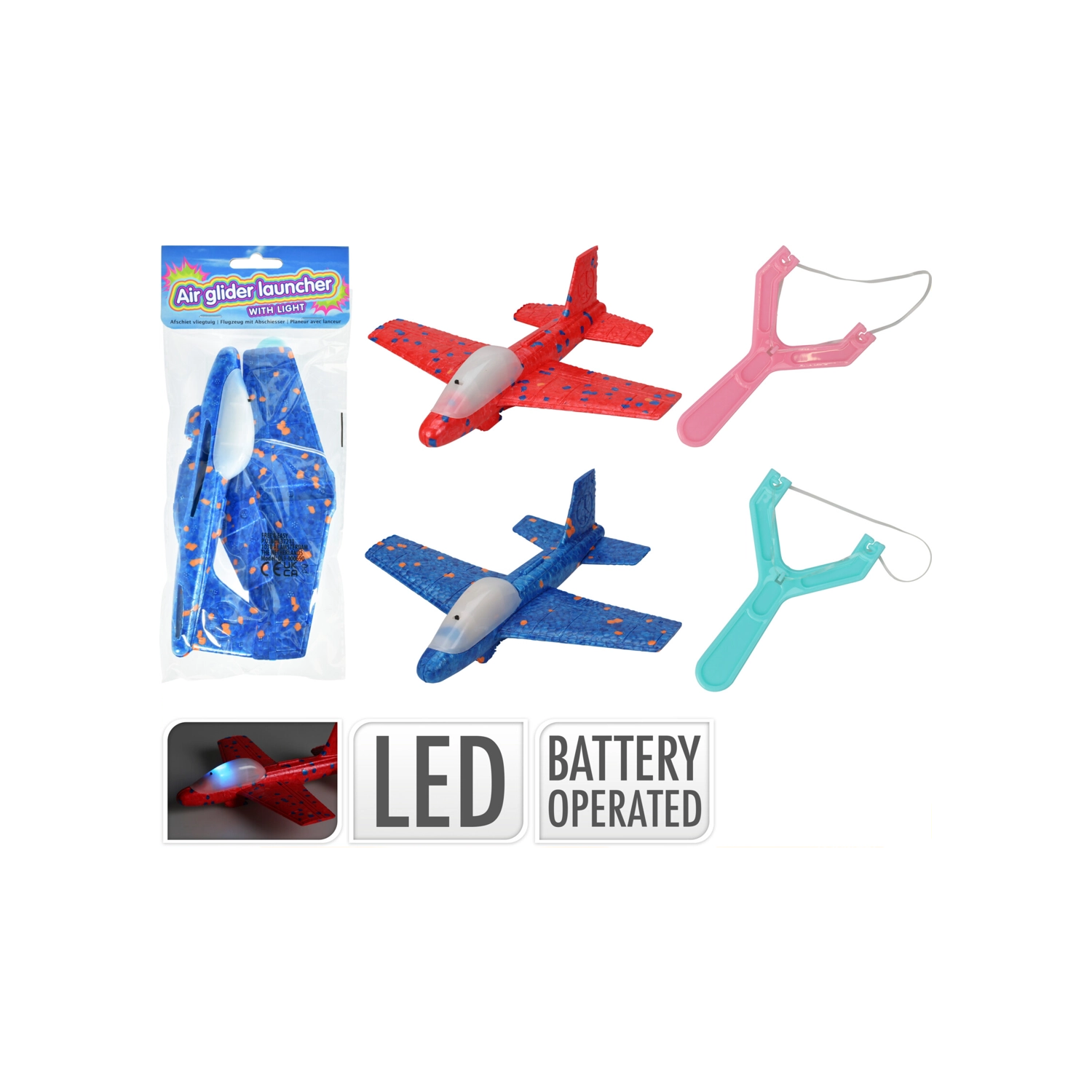 Pěnové házedlo s LED světlem 17 cm