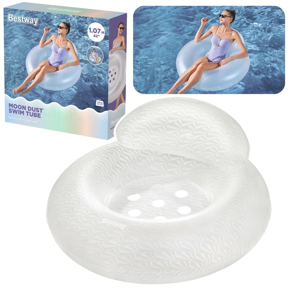 Levně Bestway Moon Dust swim tube nafukovací kruh na vodu se sedátkem