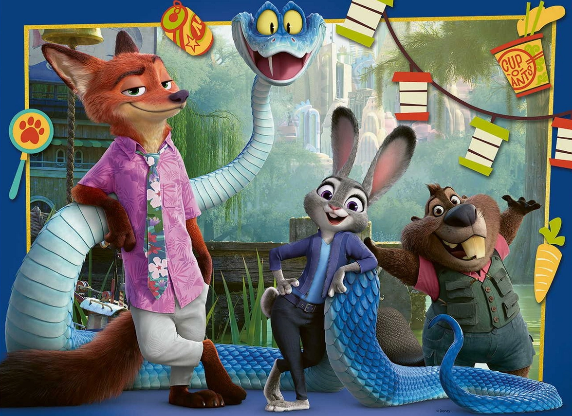 Ravensburger Zootropolis Město zvířat puzzle 100 dílků