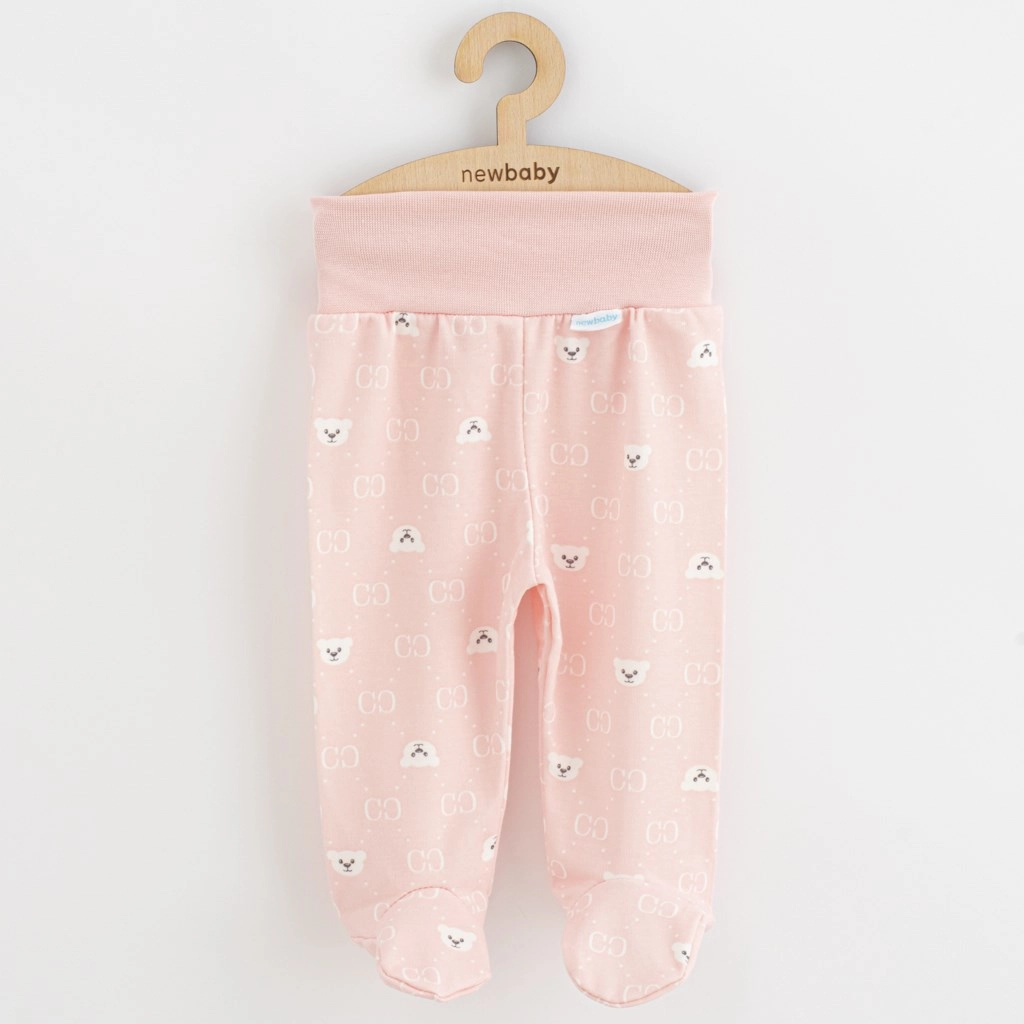 Kojenecké polodupačky New Baby Classic II s medvídkem, bílé