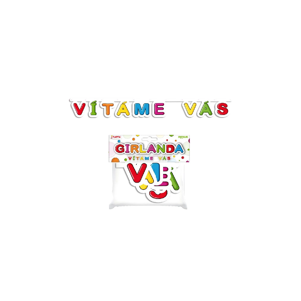 RAPPA Girlanda papírová VÍTÁME VÁS