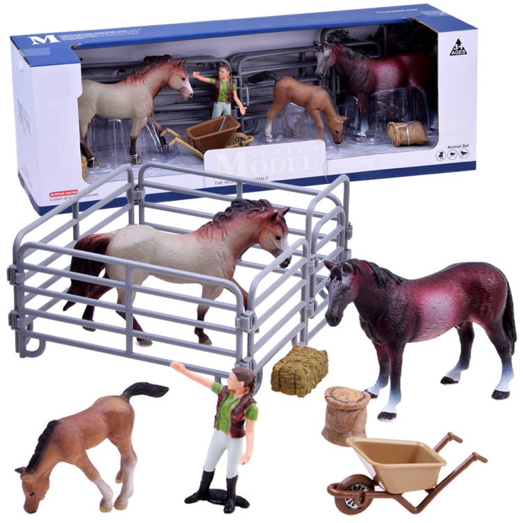 JOKOMISIADA Set koníků z farmy Animals figurek