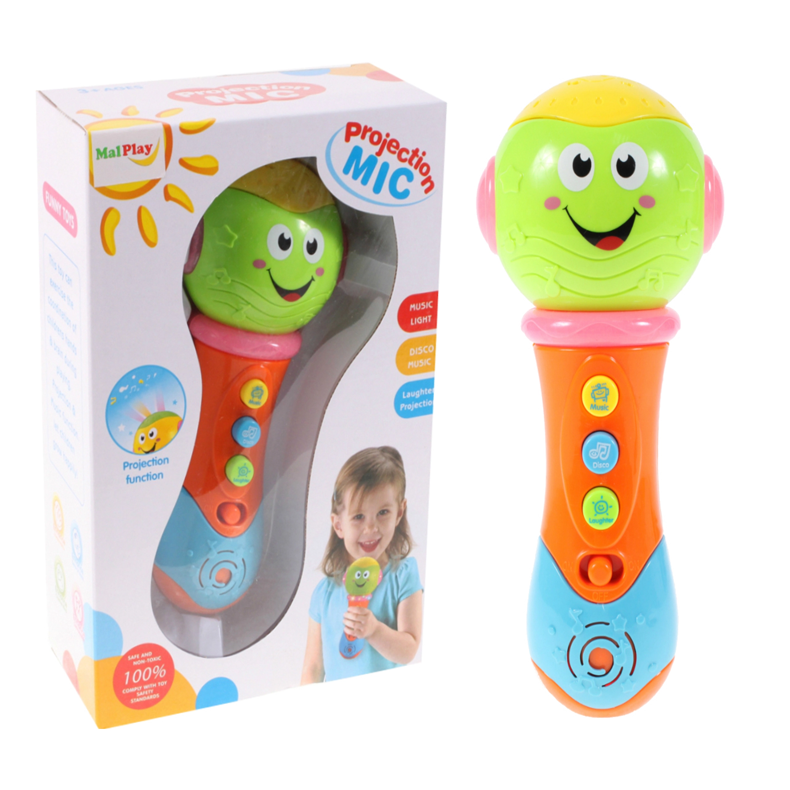 Dětský zpívající mikrofon s projektorem
