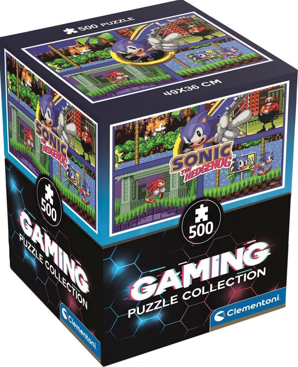 Puzzle CLEMENTONI Gaming Collection Sonic II 500 dílků