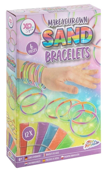 Sada na výrobu náramků s barevným pískem