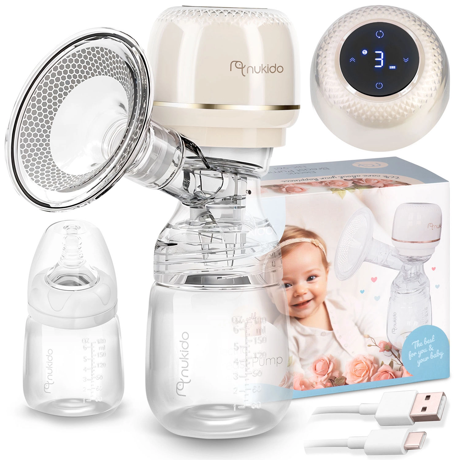 Nukido Elektrická třífázová béžová