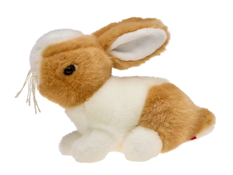 Plyšový králíček hnědobílý 16 cm
