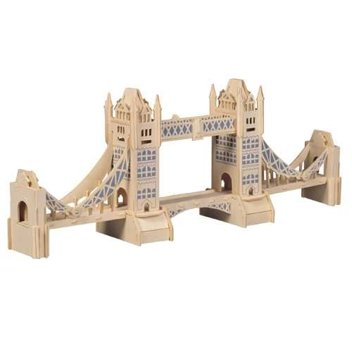3D dřevěné puzzle Tower Bridge