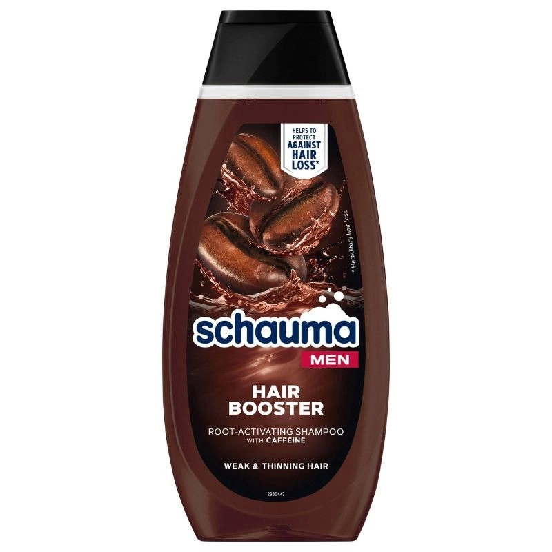 Schwarzkopf Schauma Hair Booster kofeinový šampon pro muže 400 ml
