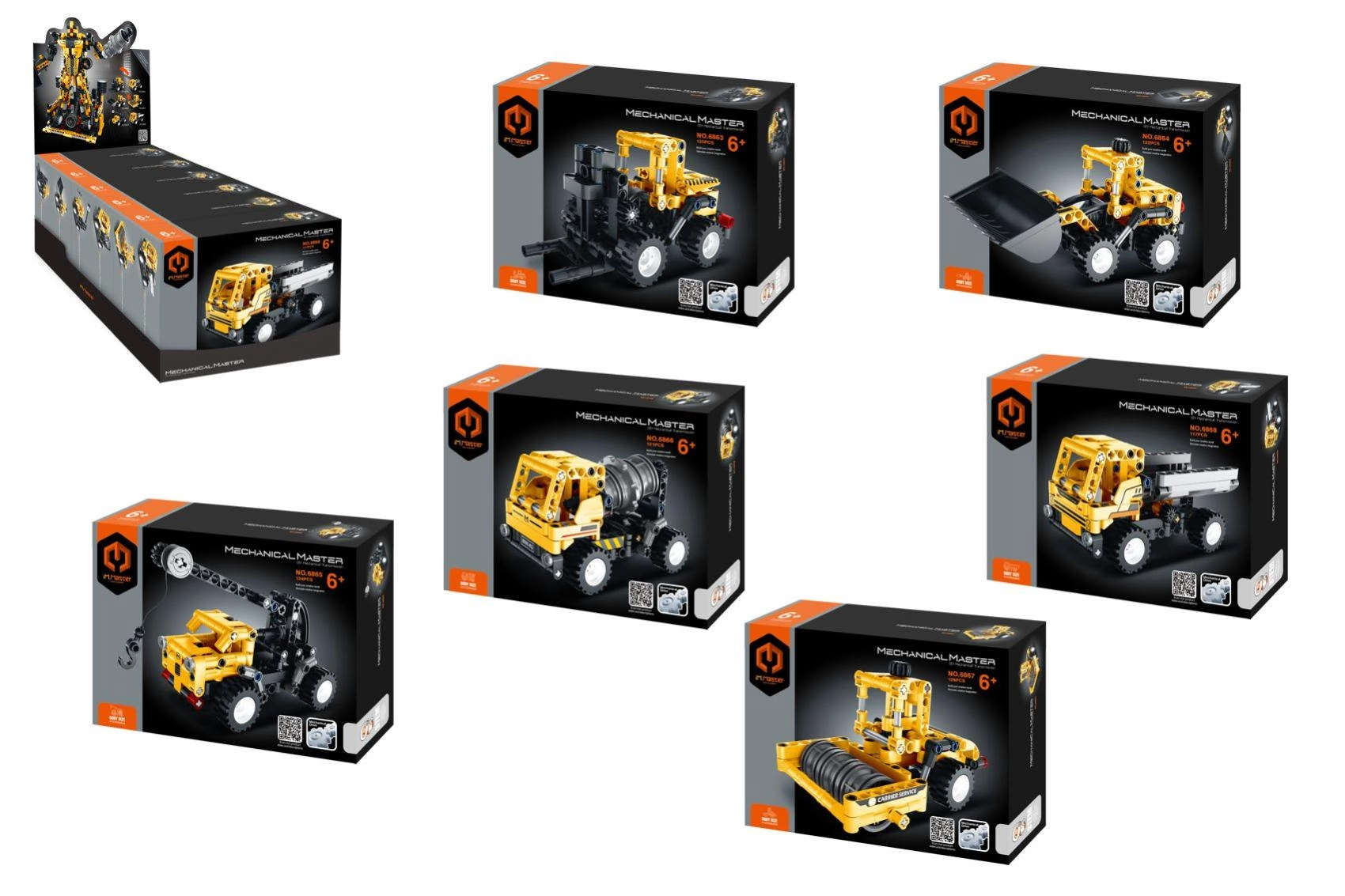 Stavebnice iM.Master – stavební stroje 6 v 1 pro děti od 6 let