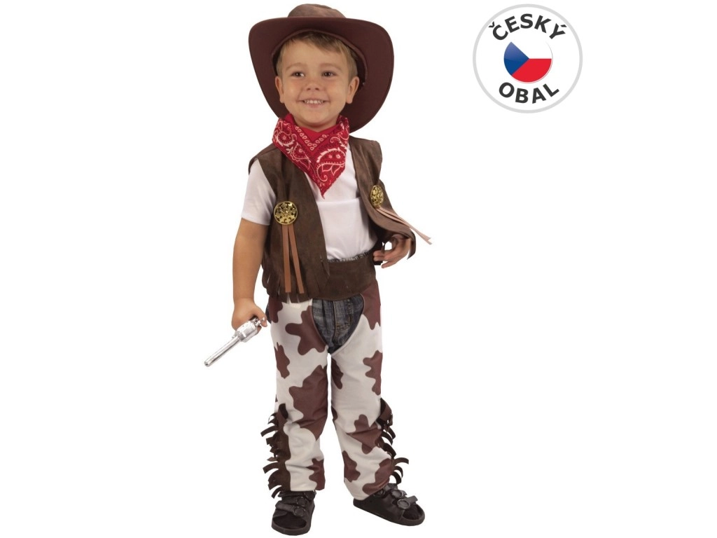 Dětský karnevalový kostým kovboj (92–104 cm)