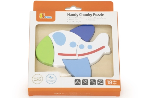 Dřevěné puzzle – letadlo pro nejmenší