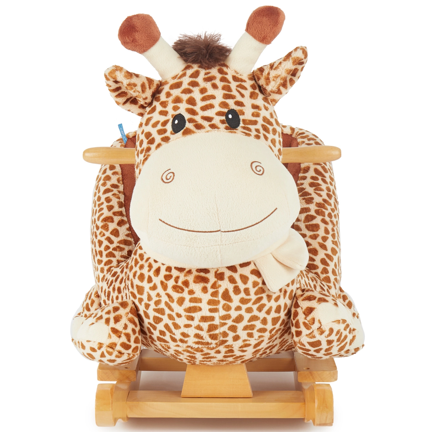 Houpací žirafa s polstrovaným sedátkem BIECO