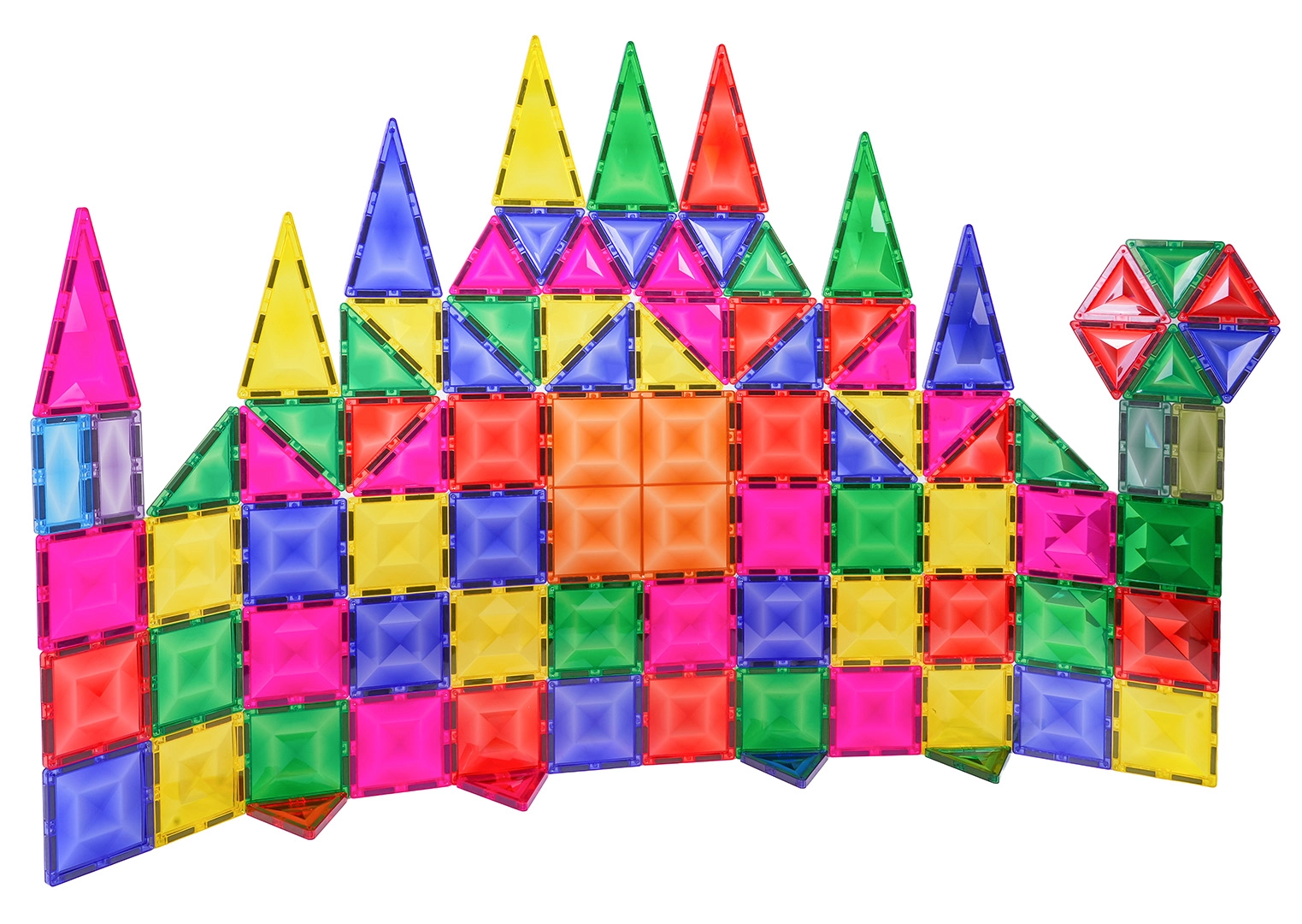 Magnetické stavebnice 3D – sada 93 dílů