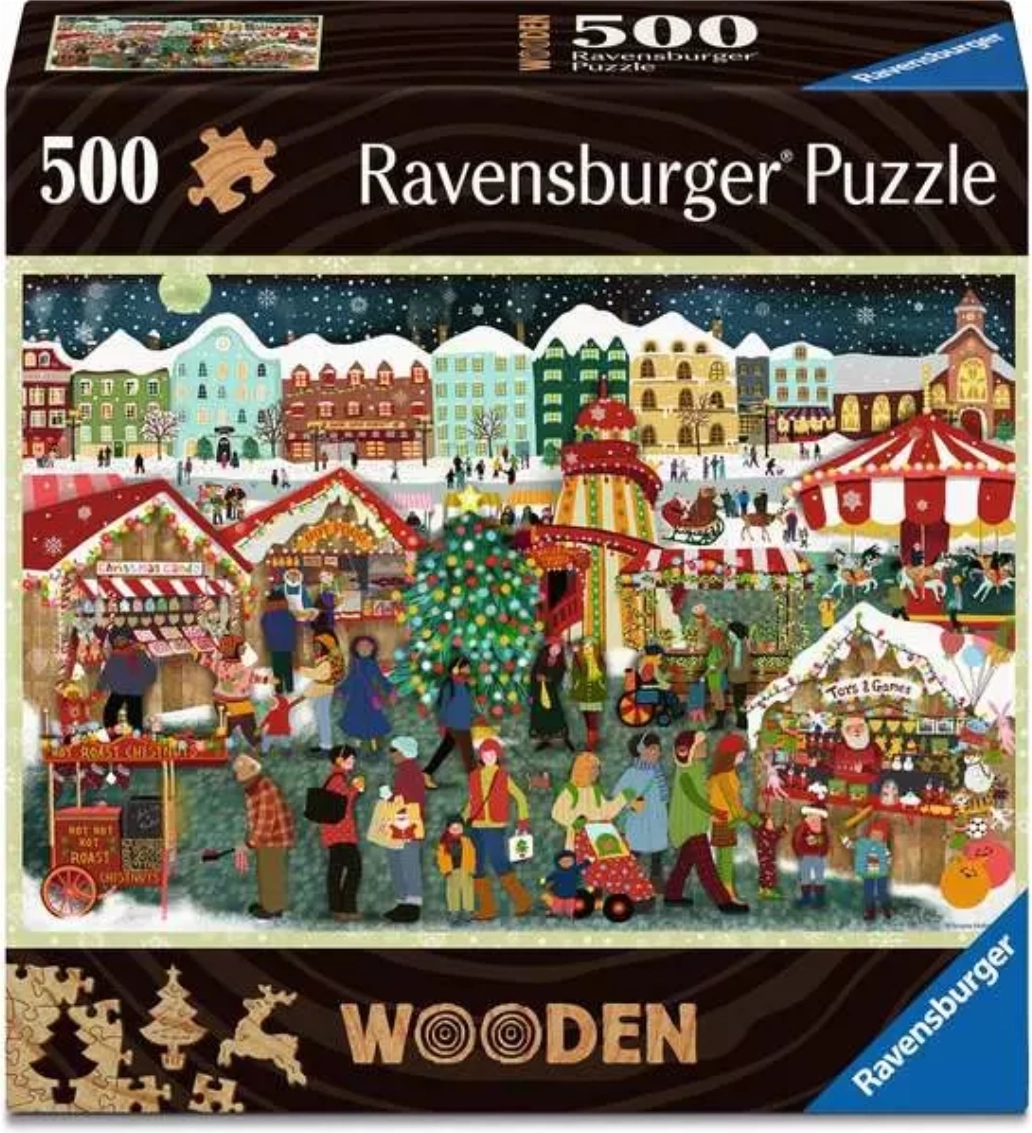 Ravensburger dřevěné puzzle Kouzlo Vánoc 500 dílků