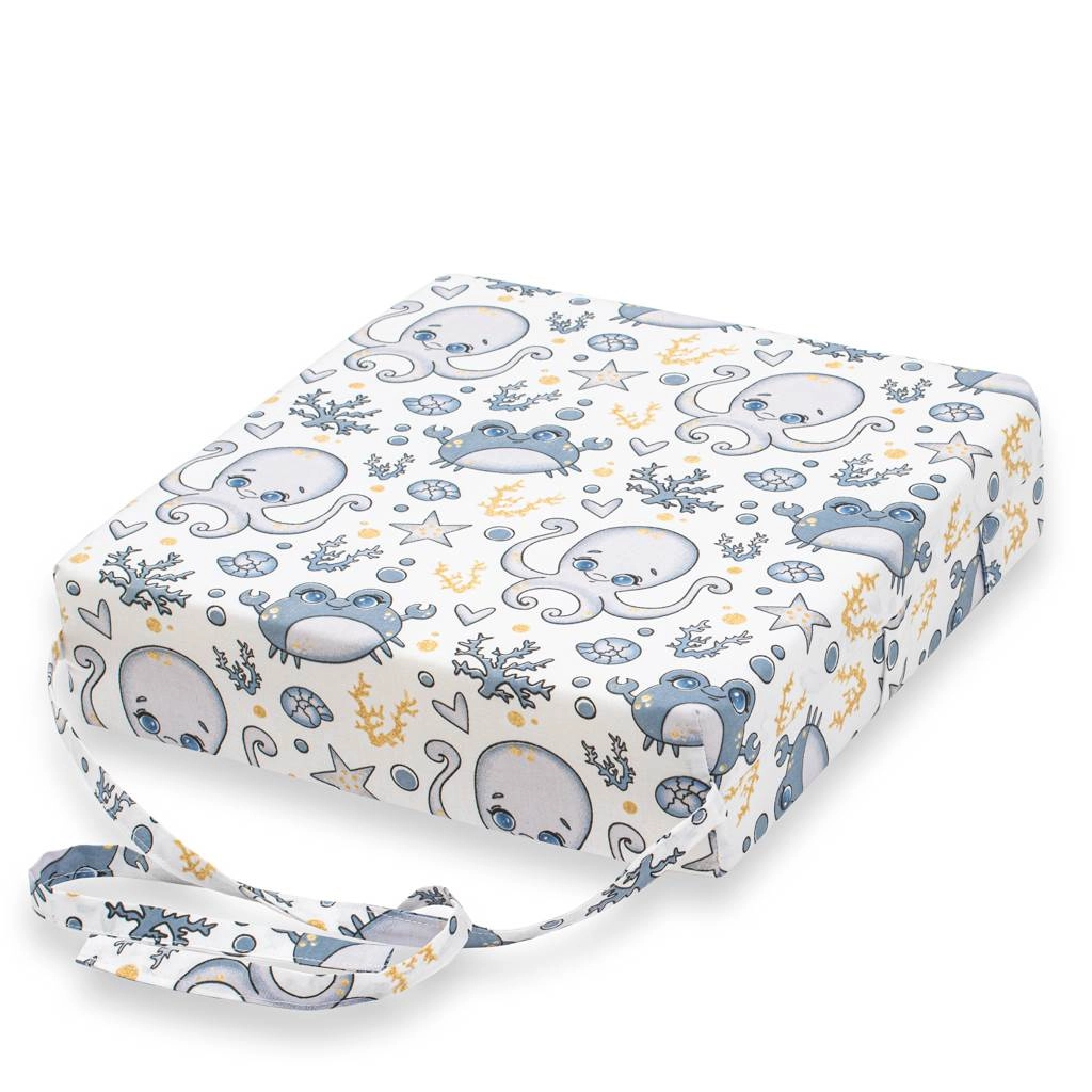 Dětský podsedák na židli New Baby Basic chobotnice modrý