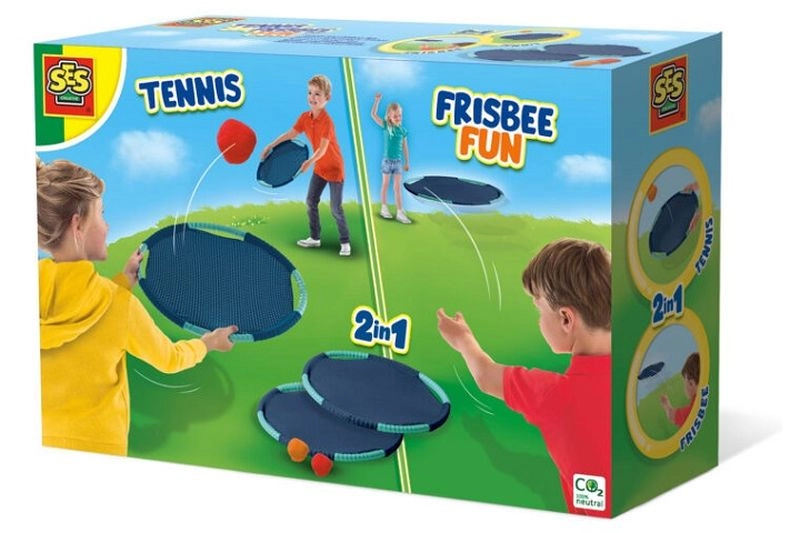 SES hra tenis a frisbee 2v1