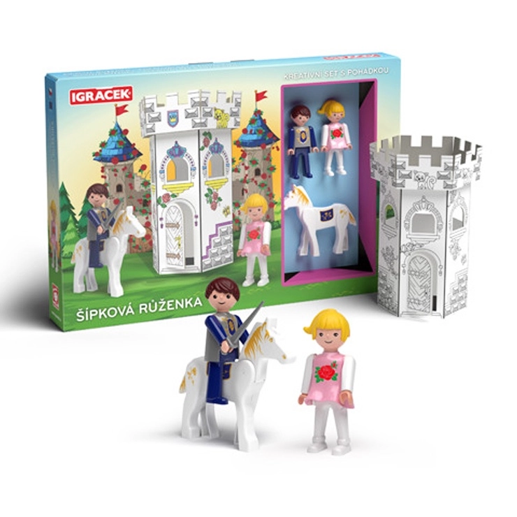 IGRÁČEK Šípková Růženka - kreativní set s pohádkou EFKO – karton, s.r.o.