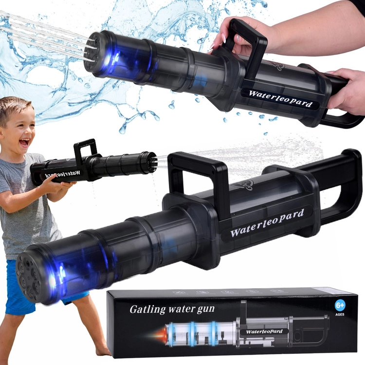 Elektrický vodní blaster s LED osvětlením, automatické čerpání