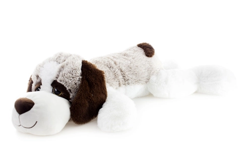 Plyšový pes ležící 105cm