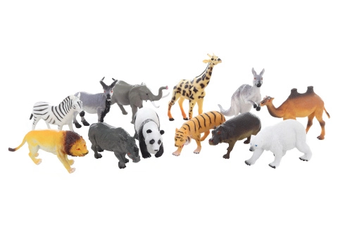 Divoká zvířátka plastová figurka 14 cm