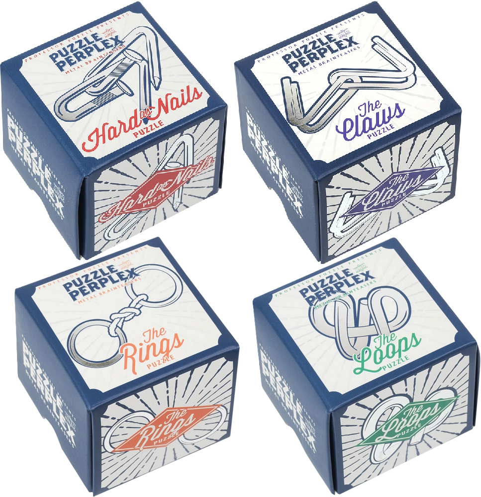 Kovový hlavolam Puzzle & Perplex od PROFESSOR PUZZLE – 1 ks (mix)