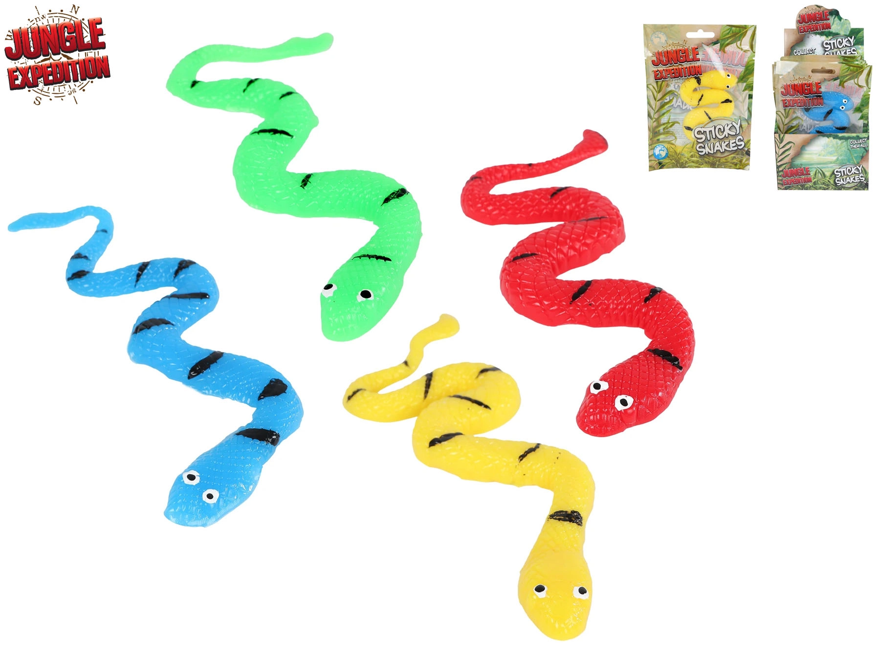 Strečový lepivý had Jungle Expedition