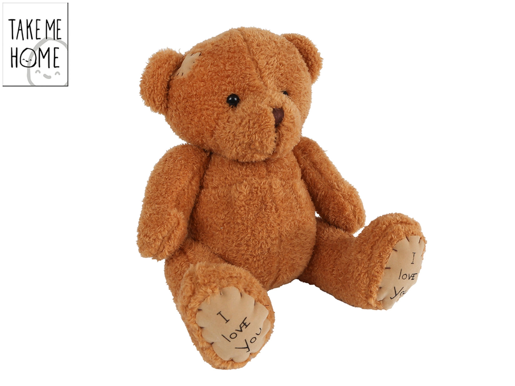 Sedící plyšový medvěd Take Me Home 25 cm