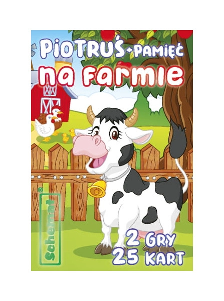 dětské karetní hry na farmě – piotruś a paměť od Schemat