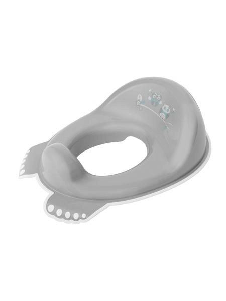 Dětské protiskluzové WC sedátko s motivem sovy – šedé