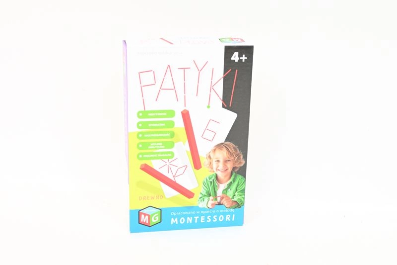 Montessori edukativní skládačka dřevěné tyčinky
