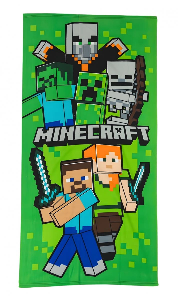 Dětská osuška Minecraft Swordfight 70 × 140 cm