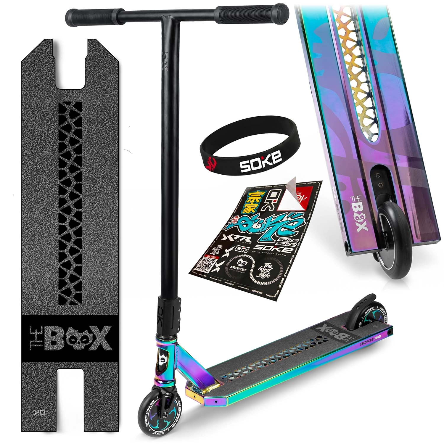 Freestyle hulajnoga Soke box kameleon (scs, abec-9, hollow core 110 mm)