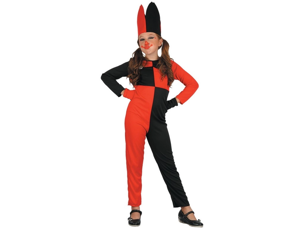 Kostým na karneval šašek pro děti 130-140 cm