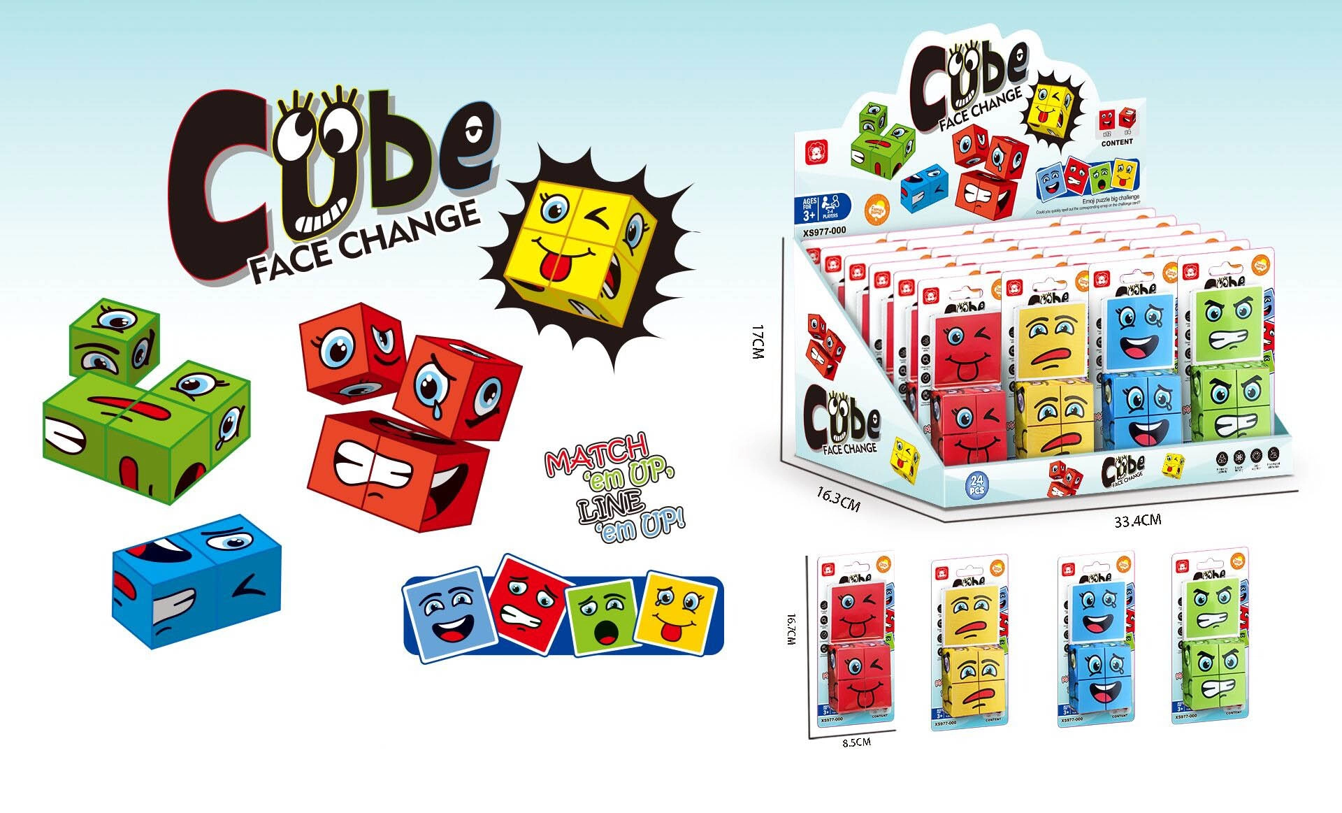 Magická kostka s úsměvem – antistresová hračka