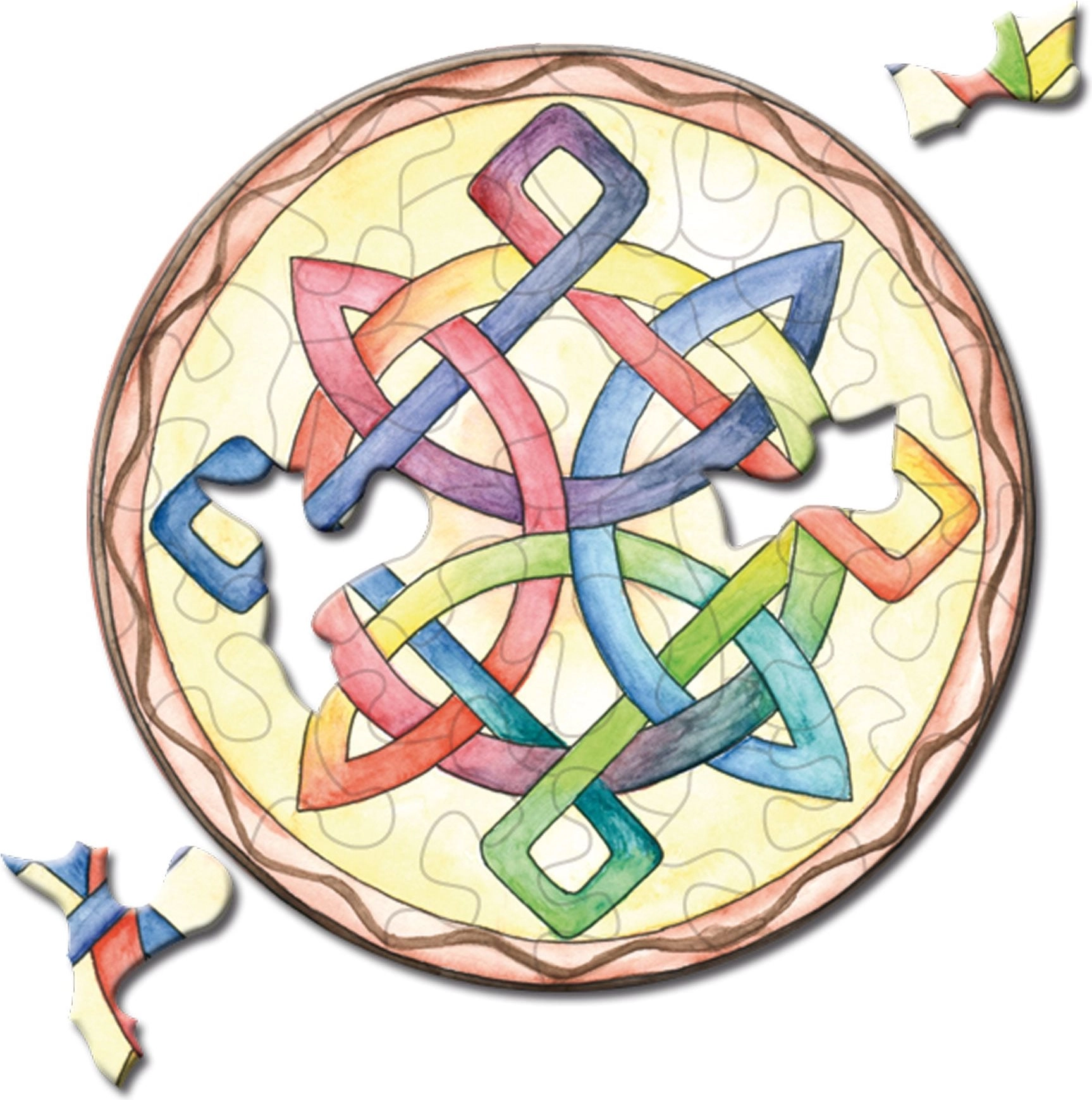 Curiosi kulaté puzzle Picoli Uzel 33 dílků