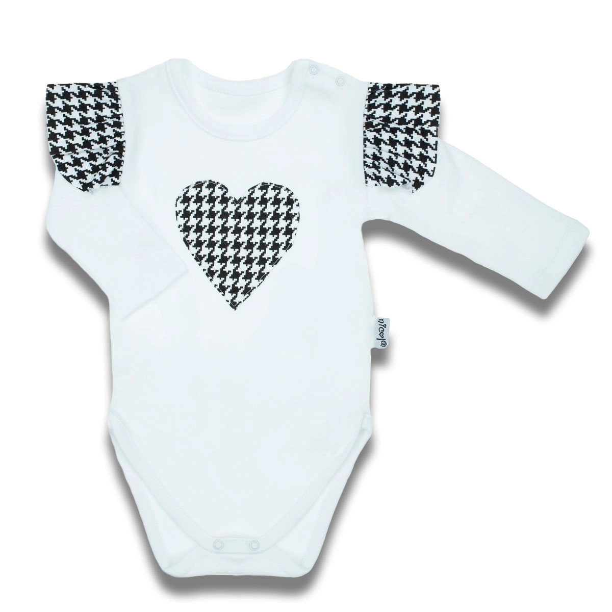 Bavlněné kojenecké body s dlouhým rukávem Nicol Viki