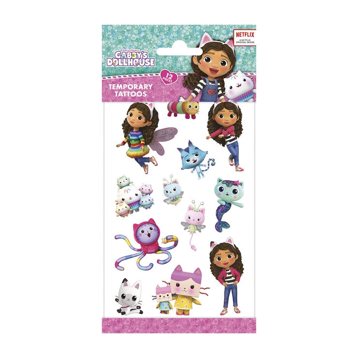 Dočasné tetování GABBY’S DOLLHOUSE 10 × 20 cm