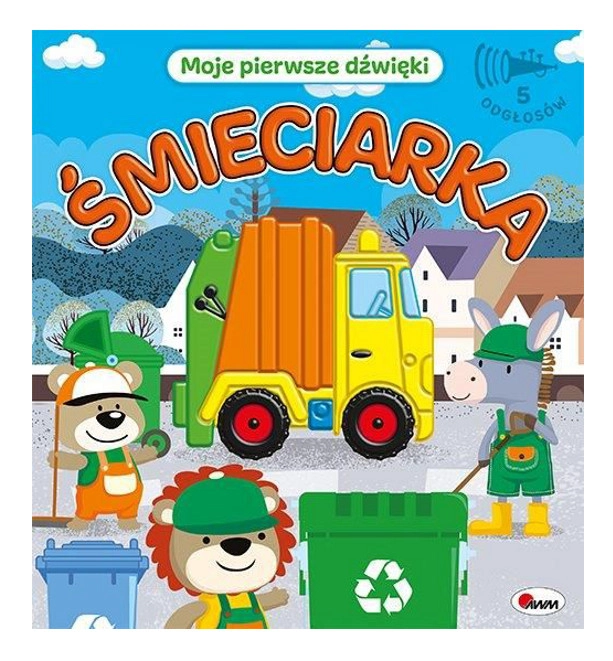 Levně Moje první zvuky – popelářské auto (smyslová zvuková knížka)